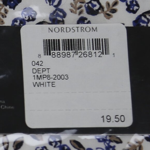 NWT Nordstrom Men's Shop Multicolor Floral Dot Pre-Folded Pocket Square 2 Pack - Picture 4 of 4